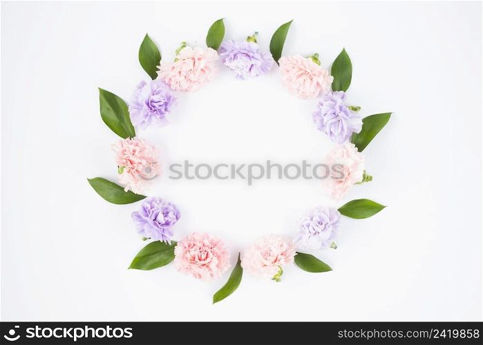 flower wreath pastel colours