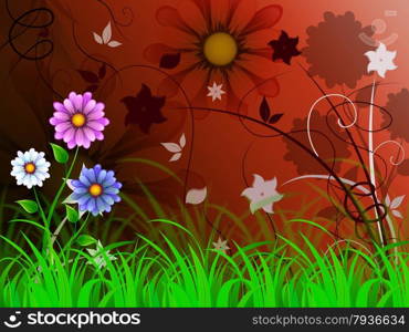 Flowers Background Meaning Petals Shoots And Growing&#xA;