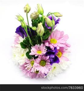 flowers bouquet isolated on white background