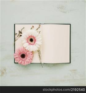 flowers pages notebook