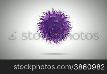 Flu bacteria concept with alpha channel