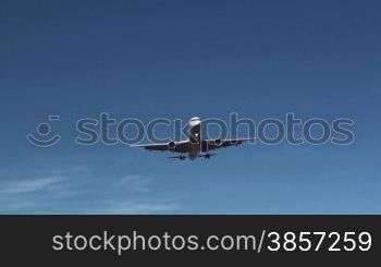 Flugzeug im Landeanflug