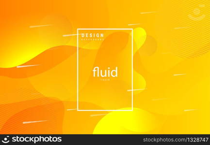 fluid abstract liquid shapes organic wavy colorful background. for banner web, app, poster vector