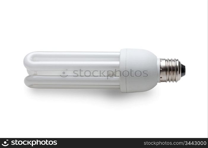 fluorescent lamps isolated on a white background