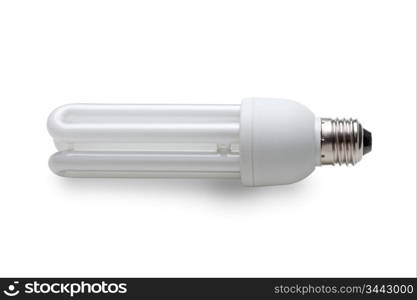 fluorescent lamps isolated on a white background