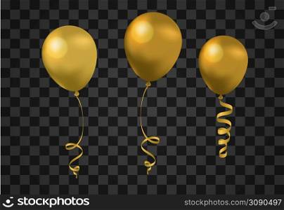 Flying balloons on black background with luxury golden stripes. Promotion and advertising, grand opening. Banner and background, brochure and flyer design. Flying balloons on black background with luxury golden stripes. Promotion and advertising, grand opening. Banner and background, brochure
