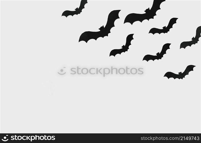 flying bats cut out paper