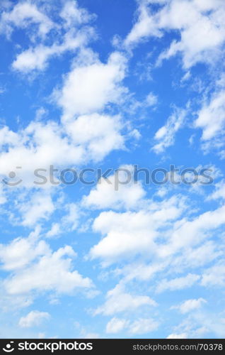 Flying couds in the blue sky, may be used as background