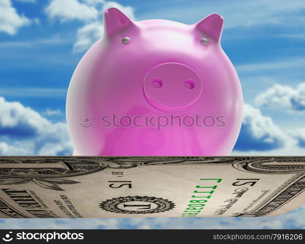 Flying Dollar Pig Showing High Flying Success