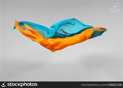 flying fabric - high speed studio shot, art object, design element