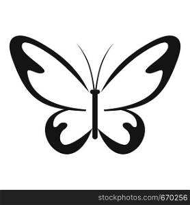 Flying moth icon. Simple illustration of flying moth vector icon for web. Flying moth icon, simple style.