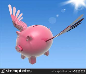Flying Piggy Showing High Prosperity And Investment