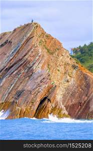 Flysch Cliffs, Basque Coast UNESCO Global Geopark, European Geopark Network, Zumaia, Guipuzcoa, Basque Country, Spain, Europe