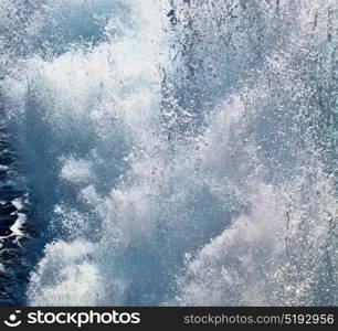 foam and froth in the sea of mediterranean greece