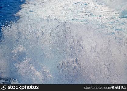foam and froth in the sea of mediterranean greece