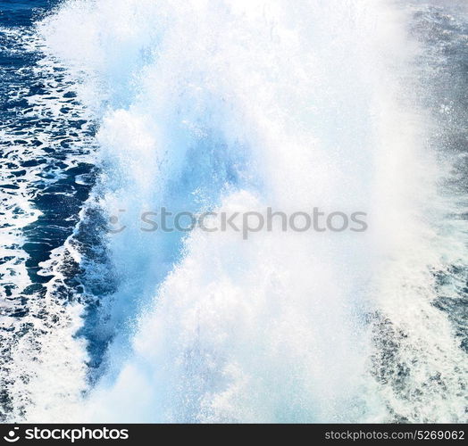 foam and froth in the sea of mediterranean greece