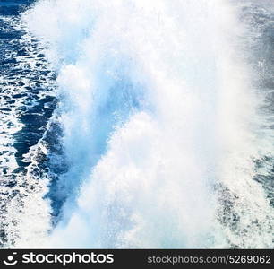 foam and froth in the sea of mediterranean greece