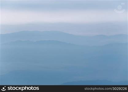 Fog and mountains.. Fog and mountains,high angle photo nature outdoor in early morning.