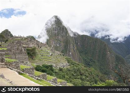 Foggy Machu Picchu