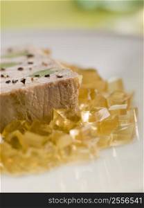 Foie Gras and Baby Leeks with Sauternes Jelly