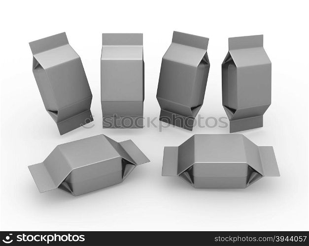 Foil blank package for square shape product with clipping path, packaging or wrapper for Chocolate ,cookies, biscuit, milk bar, wafers, crackers, snacks or any kind of food