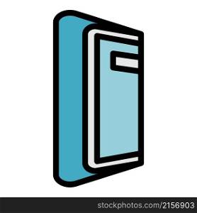Foldable device icon. Outline foldable device vector icon color flat isolated. Foldable device icon color outline vector
