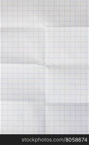 folded checked paper as background texture