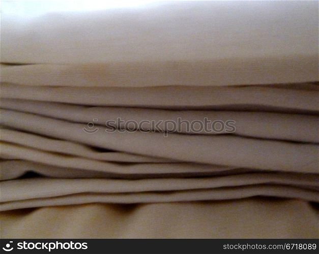 folded white sheet as a background