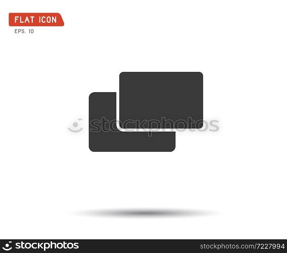 Folder flat icon, logo Vector illustration