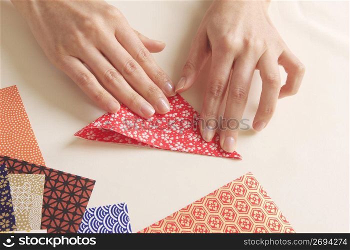 Folding paper