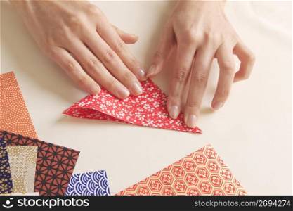 Folding paper