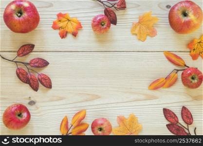 foliage fruits wood board