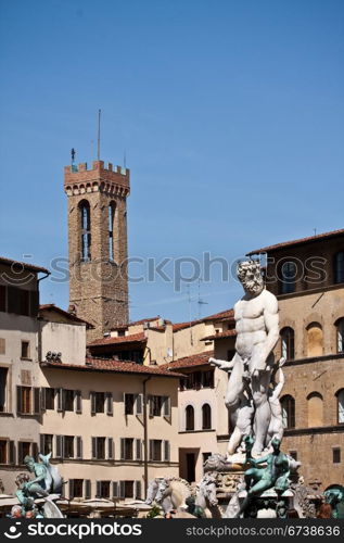 Fontana di Nettuno at Florence Italy