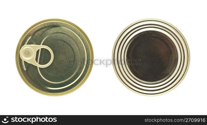 Food can isolated in white