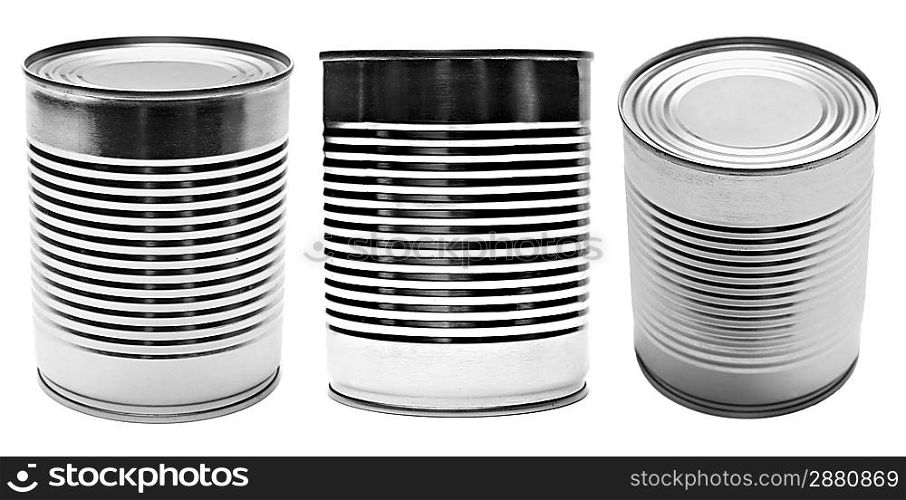 Food can isolated on white background