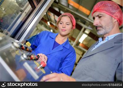 food factory machine operator