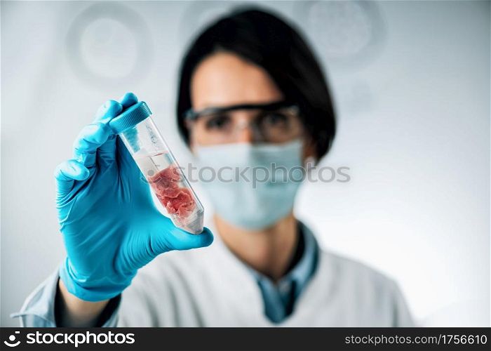 Food Quality Control of Red Meat. Sensory Evaluation of Beef Sample in a Test Tube