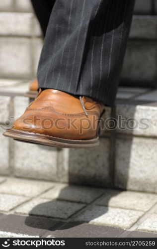 Foot of the businessman