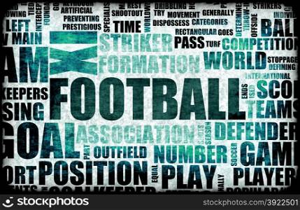 Football Background. Football Soccer Grunge as Abstract Background Art