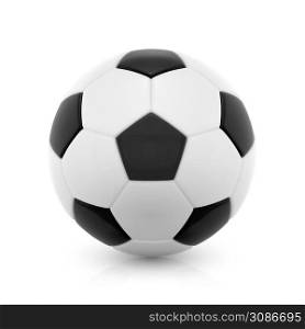 Football ball vector illustration isolated on white background.. Football ball vector illustration isolated on white background