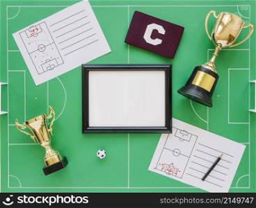 football concept with frame