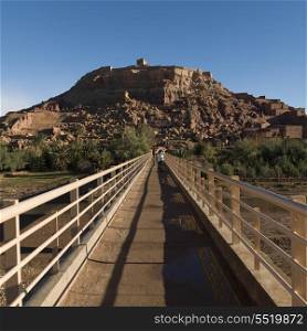Footbridge at Ait Benhaddou, Ouarzazate, Morocco