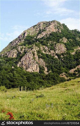 Foothills of the North Caucasus - a beautiful mountain landscape
