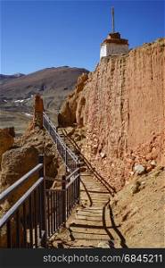 Footpath near Khyunglung caves in the Garuda Valley, Tibet