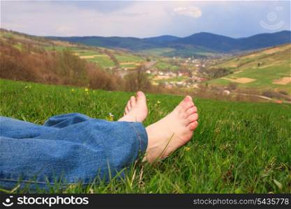Foots on the mountains