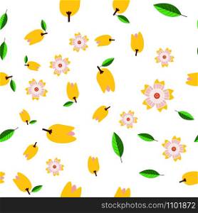 For fabric, baby clothes, background, textile, wrapping paper and other decoration. Repeating editable vector pattern. EPS 10. Sakura flowers. For fabric, baby clothes, background, textile, wrapping paper and other decoration. Vector seamless pattern EPS 10