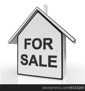 For Sale House Meaning Selling Or Auctioning Home