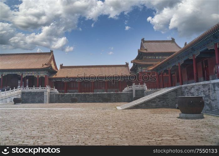 Forbidden City in Beijing. Chinese heritage