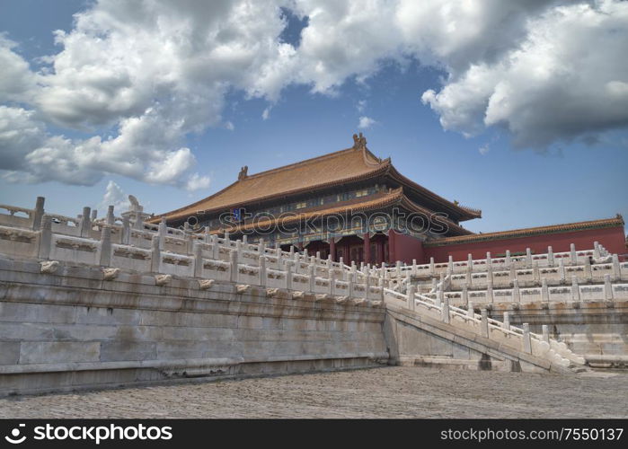 Forbidden City in Beijing. Chinese heritage