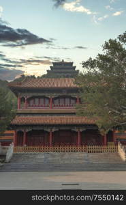 Forbidden City in Beijing. Chinese heritage